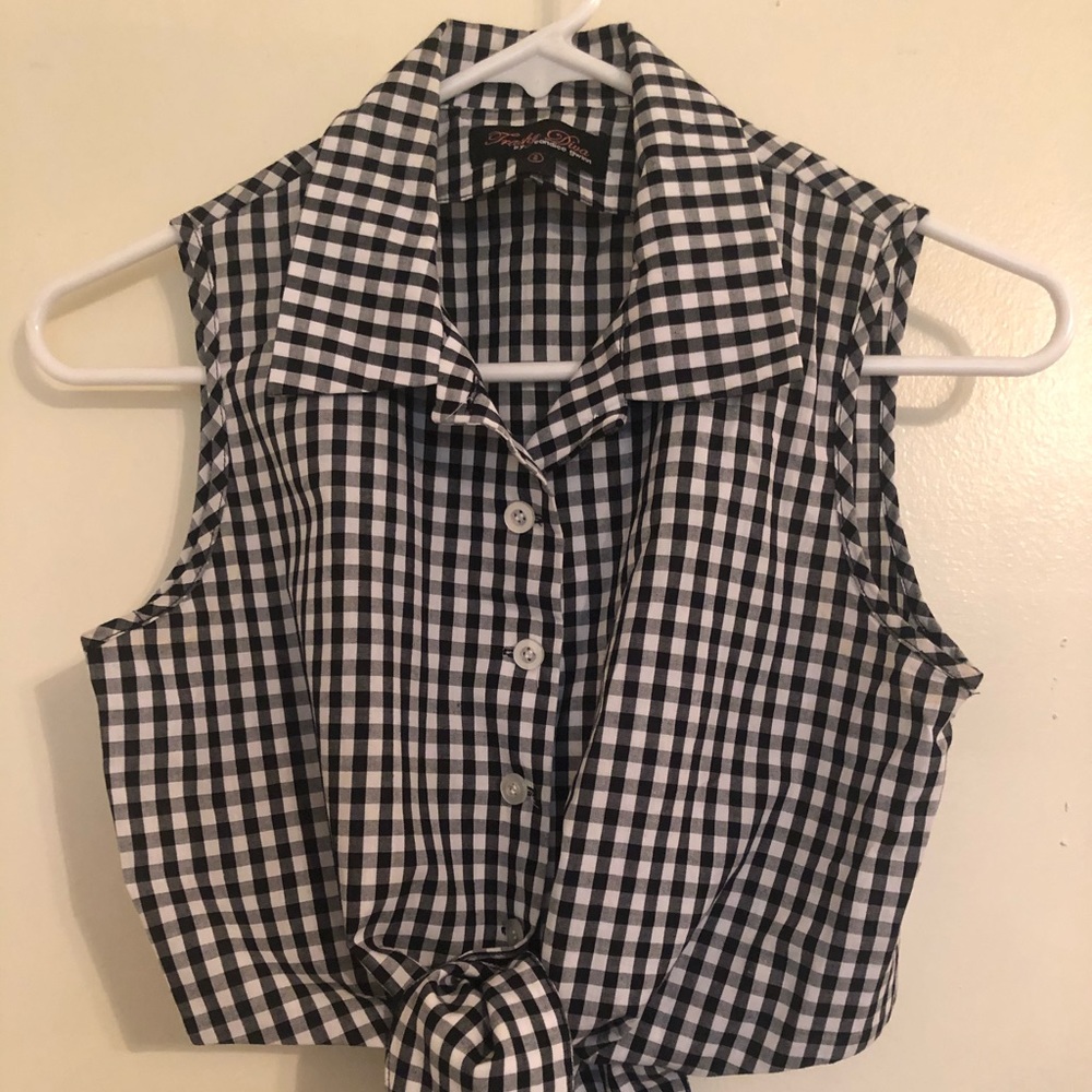 Trashy Diva Gingham Crop Top 🧺